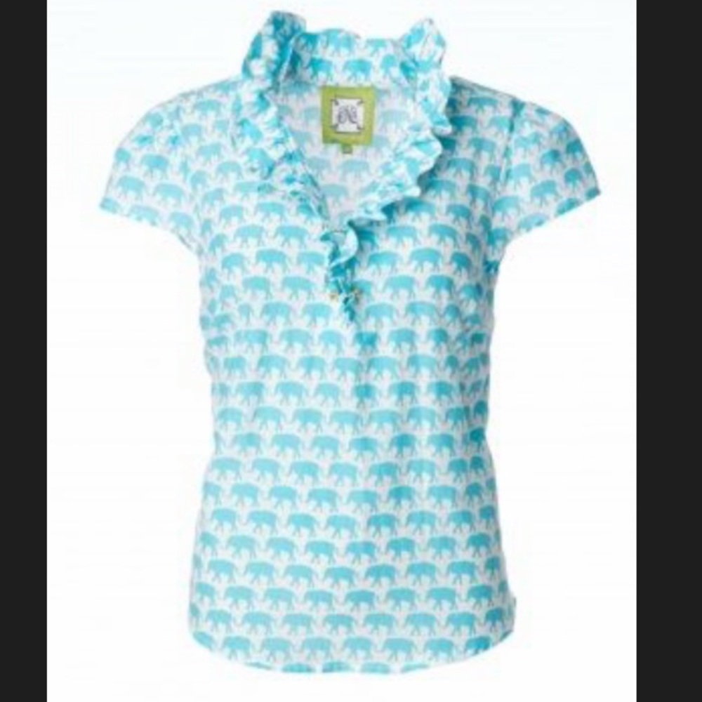 Elizabeth McKay elephant blouse